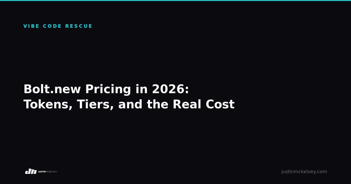 Bolt.new Pricing in 2026: Tokens, Tiers, and the Real Cost