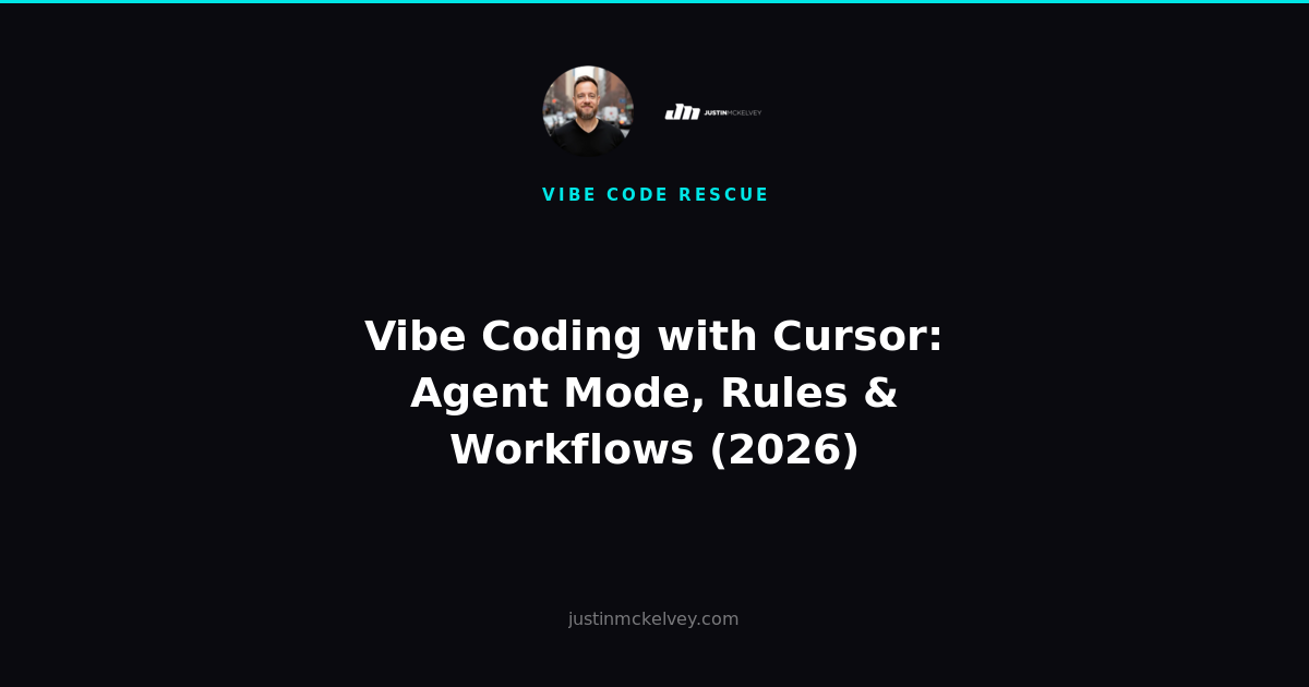 Vibe Coding with Cursor: Agent Mode, Rules & Workflows (2026)