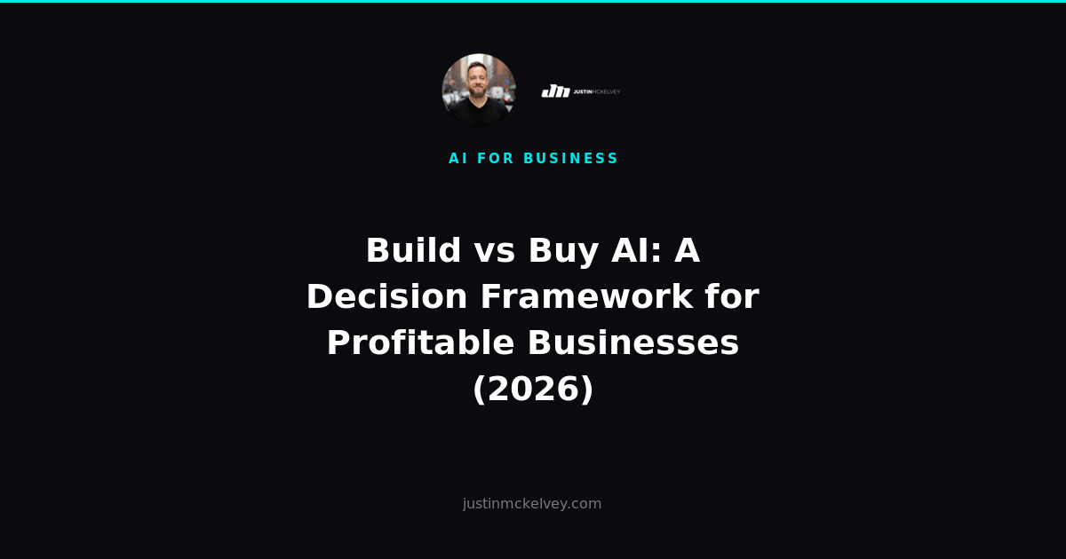 Build vs Buy AI: A Decision Framework for Profitable Businesses (2026)