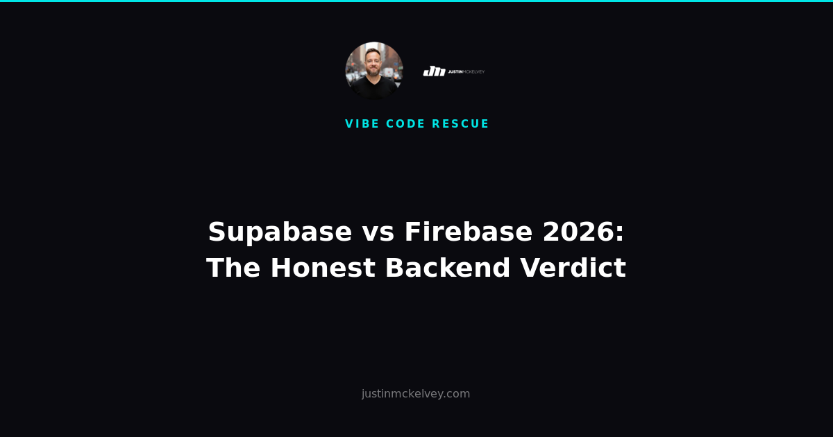 Supabase vs Firebase 2026: The Honest Backend Verdict