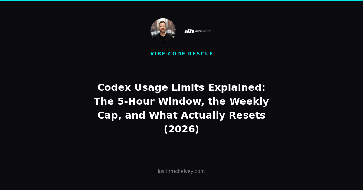 Codex Usage Limits Explained: The 5-Hour Window, the Weekly Cap, and What Actually Resets (2026)