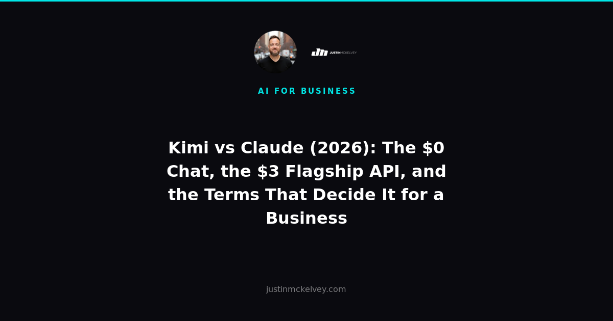 Kimi vs Claude (2026): The $0 Chat, the $3 Flagship API, and the Terms That Decide It for a Business