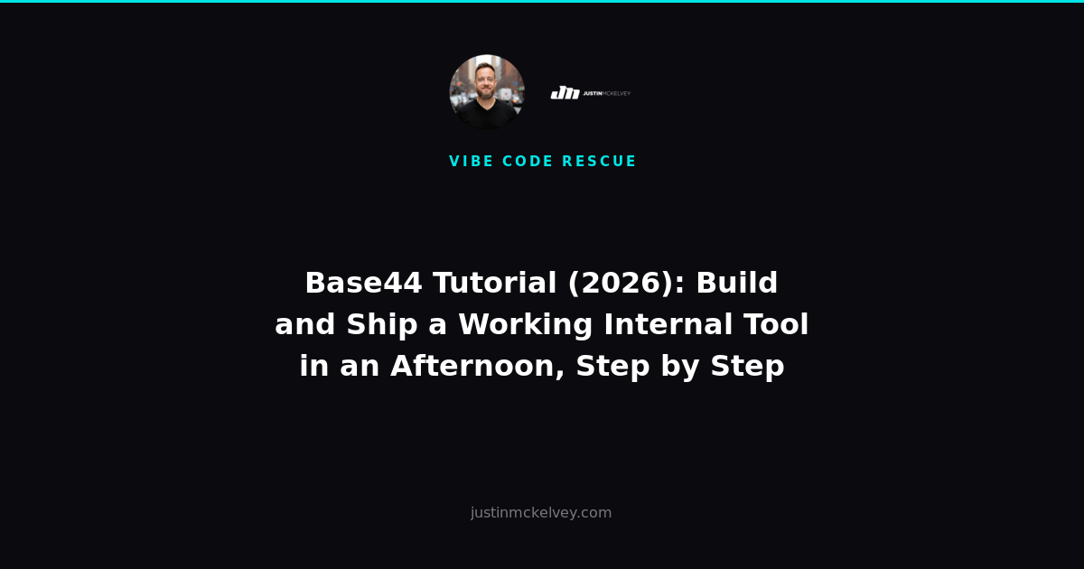 Base44 Tutorial (2026): Build and Ship a Working Internal Tool in an Afternoon, Step by Step