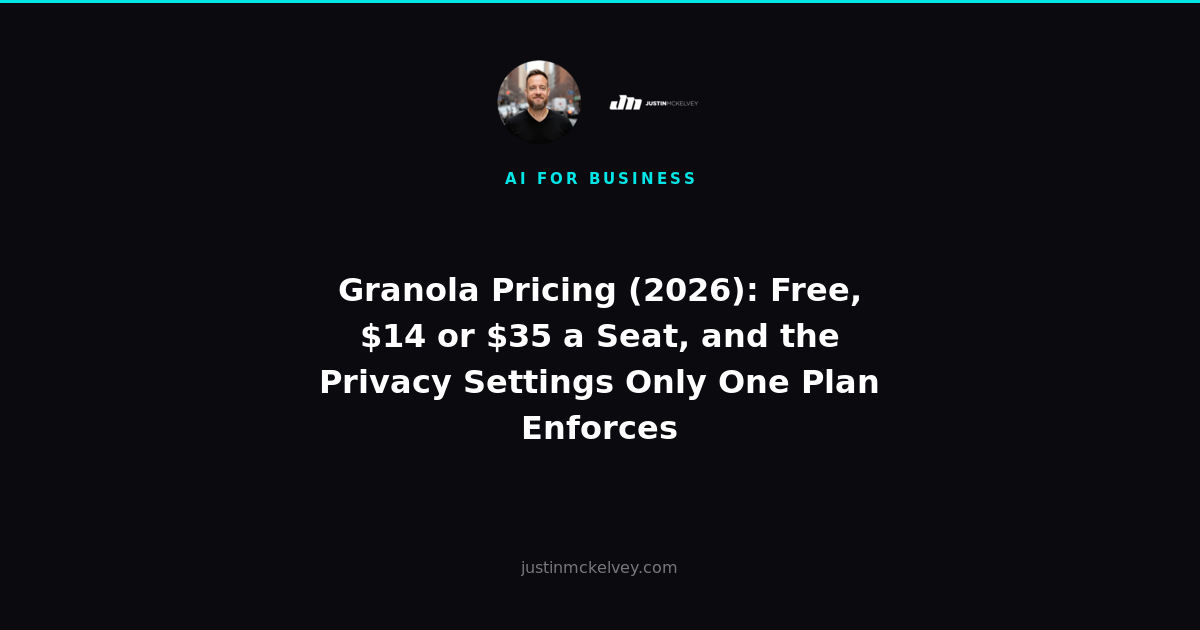 Granola Pricing (2026): Free, $14 or $35 a Seat, and the Privacy Settings Only One Plan Enforces