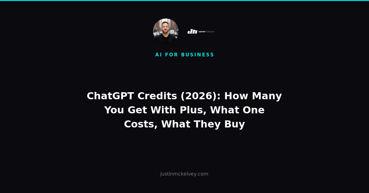 ChatGPT Credits (2026): How Many You Get With Plus, What One Costs, What They Buy